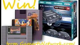 Win a gaming console with three games