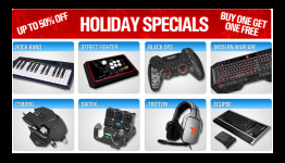 Mad Catz Holiday Special includes Buy 1 Get 1 Free on Street Fighter IV TE FightSticks