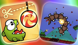 Are you ready for a double dose of app madness? – Review of Super Mega Worm and Cut the Rope
