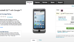 T-Mobile G2 On Sale, Only $49.99