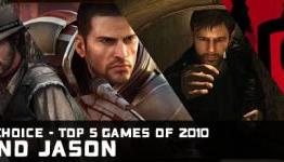TGH: Top 5 Games of 2010 (Pat and Jason)