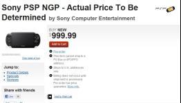 The First Placeholder PSP2 Price Revealed