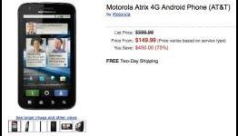 Motorola Atrix 4G goes up on AmazonWireless, $150 on February 11th — mistake?