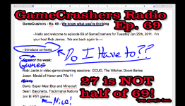 GameCrashers.net Radio Ep. 69 – 27 is Not Half of 69