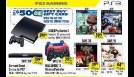 Retail Game Deals Round-up – Jan 30 – $50 Gift Card with PS3