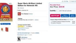 Super Mario All-Stars Reprint Listed on Toys “R” Us Website – No Gamer Left Behind