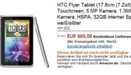 HTC Flyer tablet hits Amazon.de for 669 euros
