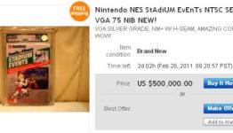 eBay Auction Asks $500,000 for NES Game ‘Stadium Events’