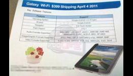 Galaxy Tab WiFi-only reportedly to be available on April 4 for $399