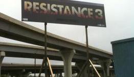 Resistance 3 Billboard Pops up in Battle LA Movie