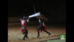 Sims Medieval Launch Party Has Sword Dueling Knights