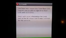 Suspended From Xbox LIVE For No Good Reason