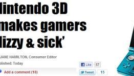 3DS headache reports hit major UK newspaper The Sun