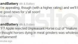 Unpleasant Horse rejected by Apple, 4th & Battery appealing