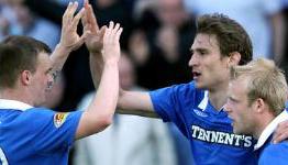 Gers break clear, Hearts draw