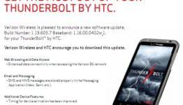 HTC ThunderBolt poised for an update?