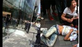 What went down at the Sanlitun Apple Store in Beijing, China?