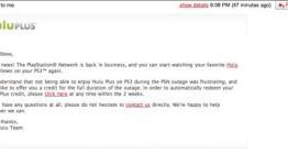 Hulu Offers Another Credit For PSN Users