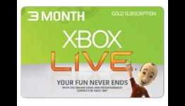 Wow Thats A Low Price: Xbox Live 3 Month Subscription