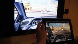Real Racing 2 HD with iPad mirroring in iOS 5 beta