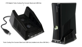 CTA launches new Turbo Cooling Fan Console Stand for Xbox 360