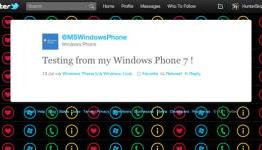 Microsoft testing out new build of Mango with Twitter enabled?