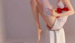 Catherine with PVC figure