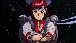 Gunbuster posing up for a special edition Blu-Ray release