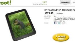 Woot! One Day Deal $120 Discount on HP TouchPad