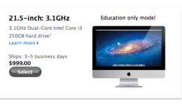 Apple Launches $999 iMac for Educational Institutions