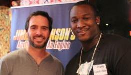 Jimmie Johnson is going to beat with a Barstool