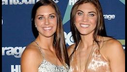 Hope Solo and Alex Morgan dance-off for video game commercial