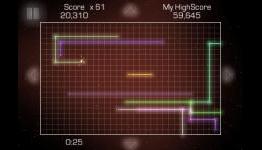 Neon-drenched Hard Lines HD snakes its way onto the Android Market