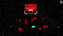 Huespace: A Pixelated One-point Perspective Shooter