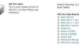 Apple releases iOS 5.0.1 beta, battery problem fixed