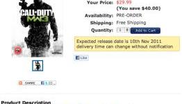 Cheapest Modern Warfare 3 (PC) For Sale at $30 with Multilanguage Pack