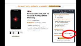 Amazon Selling Motorola DROID RAZR $111.11 Today