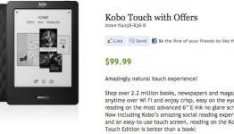 $100 Kobo Touch with Offers ships in ‘2-3 weeks’