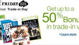 Amazon offering 20% off Bestsellers and 50% Bonus Credit on Games Trade-ins Today Only