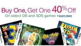 Buy One, Get Another 40% DS and 3DS Games at Amazon