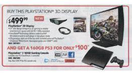 Best Buy Game Deals – Nov. 27 – 160GB PS3 and 3D Display for $600 and more deals