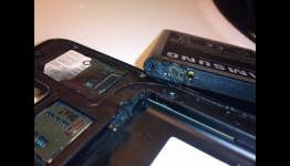 Samsung Galaxy S II goes up in smoke