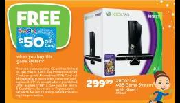 Toys R Us Game Deals – Jan. 8 – Xbox 360 with $50 Gift Card