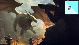 This game art wages total war on robots, dragons and fast cars