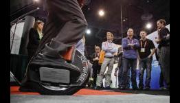 Weird gadgets at CES: Motorized unicycle, anyone?