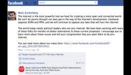 Mark Zuckerberg Uses Facebook Account To Address SOPA