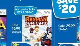 Toys R Us Game Deals – Jan. 22 – Rayman Origins for $20