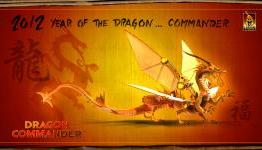 Dragon Commander celebratory card art work