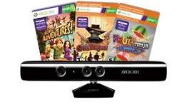 Xbox 360 Kinect Sensor 3 Game Bundle $50 off at Newegg