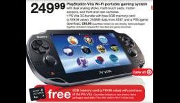 Target game deals – Feb. 19 – Free 4GB memory card or $20 gift card with PS Vita